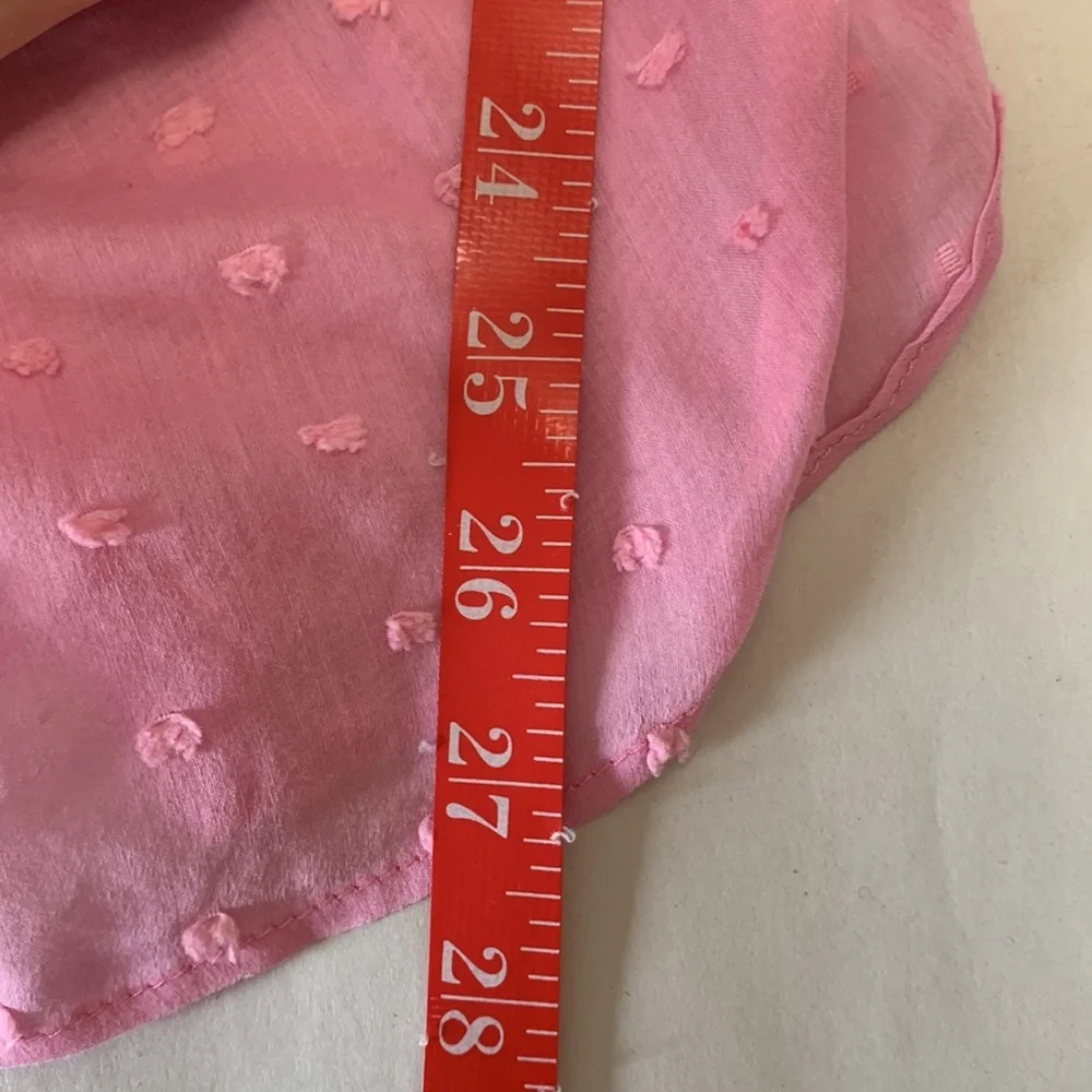 Smythe Balloon Sleeve Pink Swiss Dot Top. Blouse Size XS - Picture 6 of 6